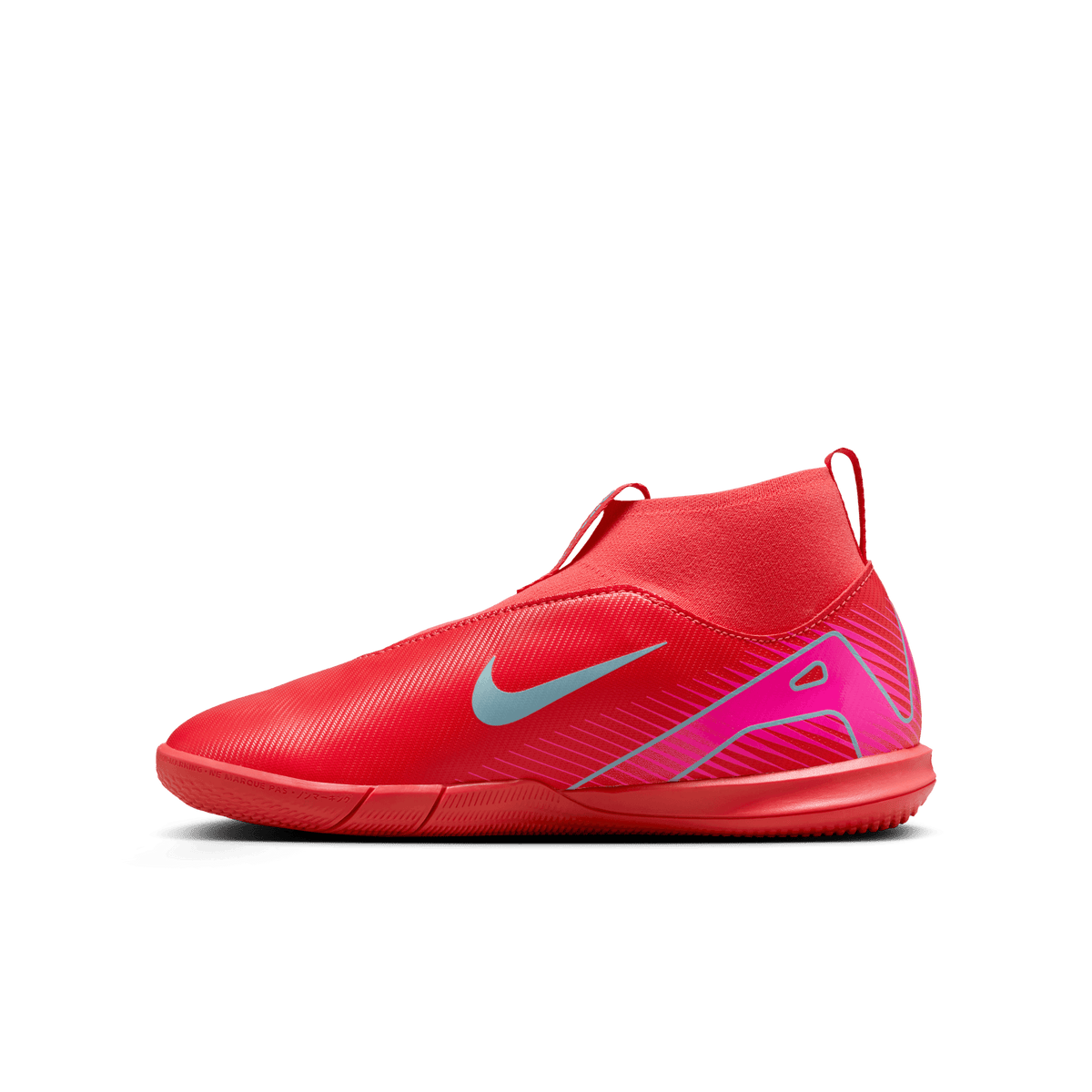 Nike Jr. Mercurial Superfly 10 Academy Indoor-Ember Glow/Aurora Green product image 2, provided for visual reference and
