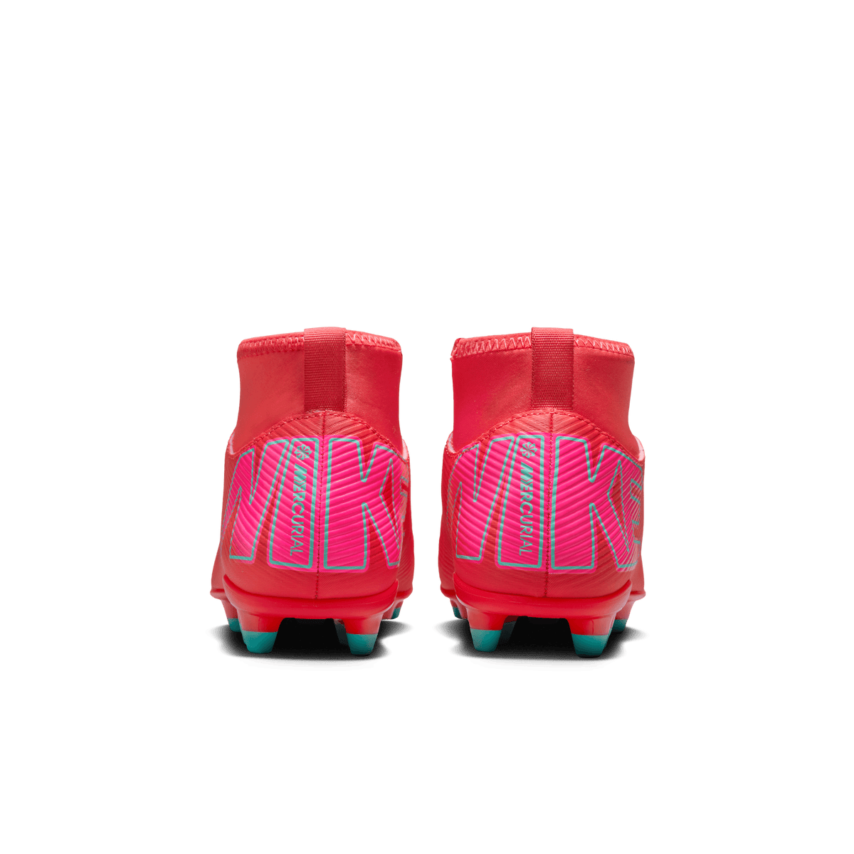 Nike Jr. Mercurial Superfly 10 Club Little/Big Kids' FG High-Ember Glow/Aurora Green product image 5, provided for visual