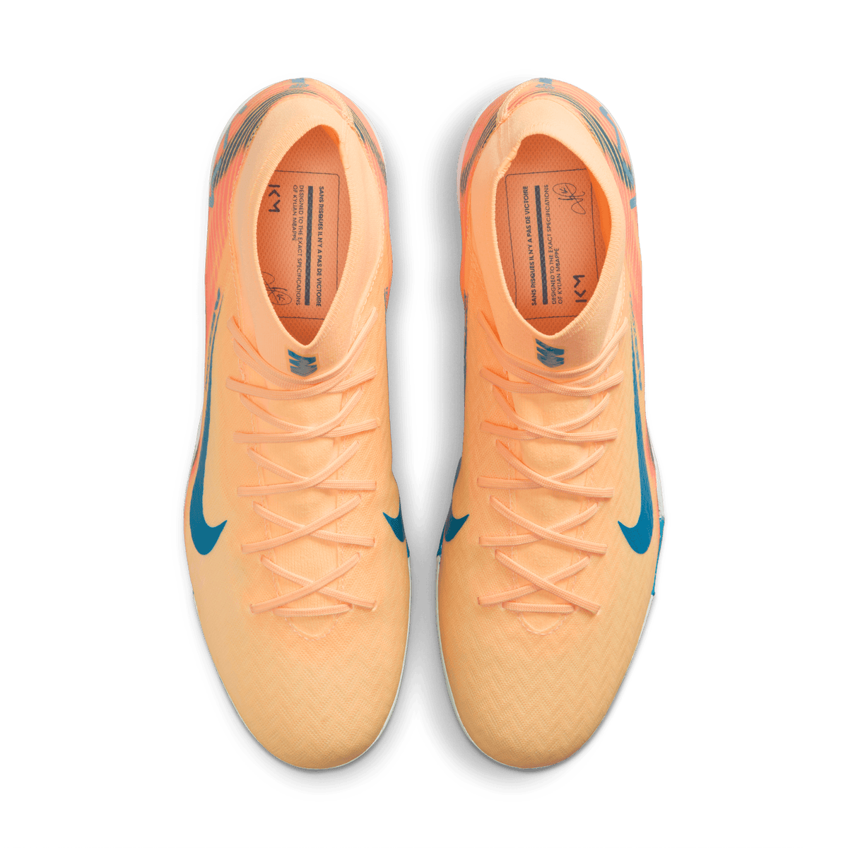 Nike Mercurial Superfly 10 Academy "Kylian Mbappé" TF -Melon Tint/Neo Turq-igloo product image 5, provided for visual