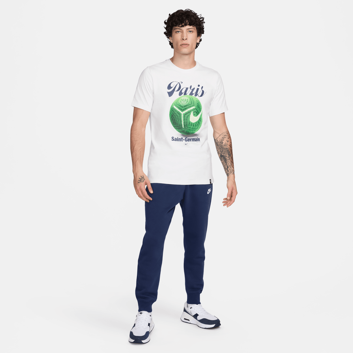 Nike Men Paris Saint-Germain Soccer T-Shirt product image 1, provided for visual reference and product detail review