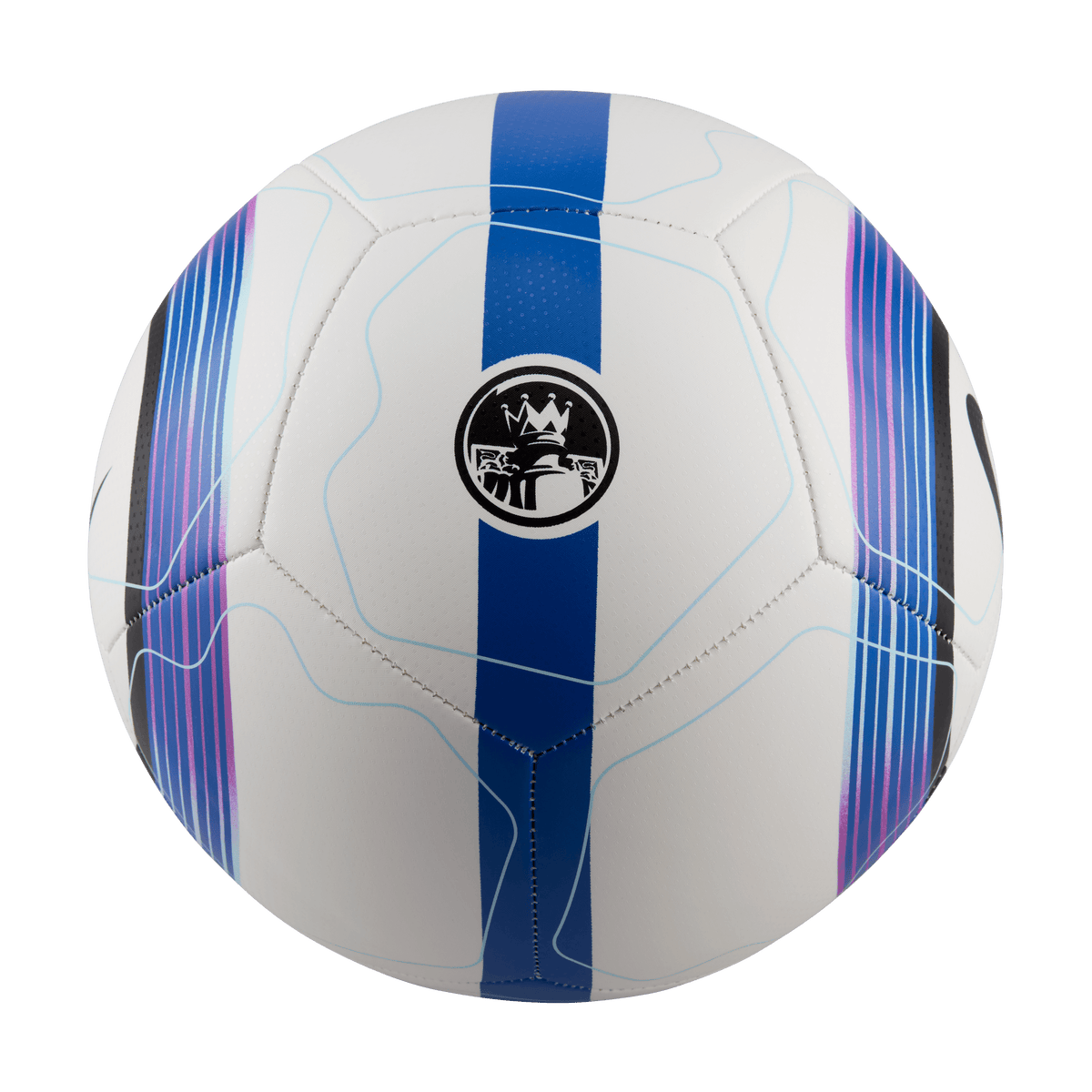 Nike Premier League Pitch Soccer Ball-White/blue/black product image 2, provided for visual reference and product detail