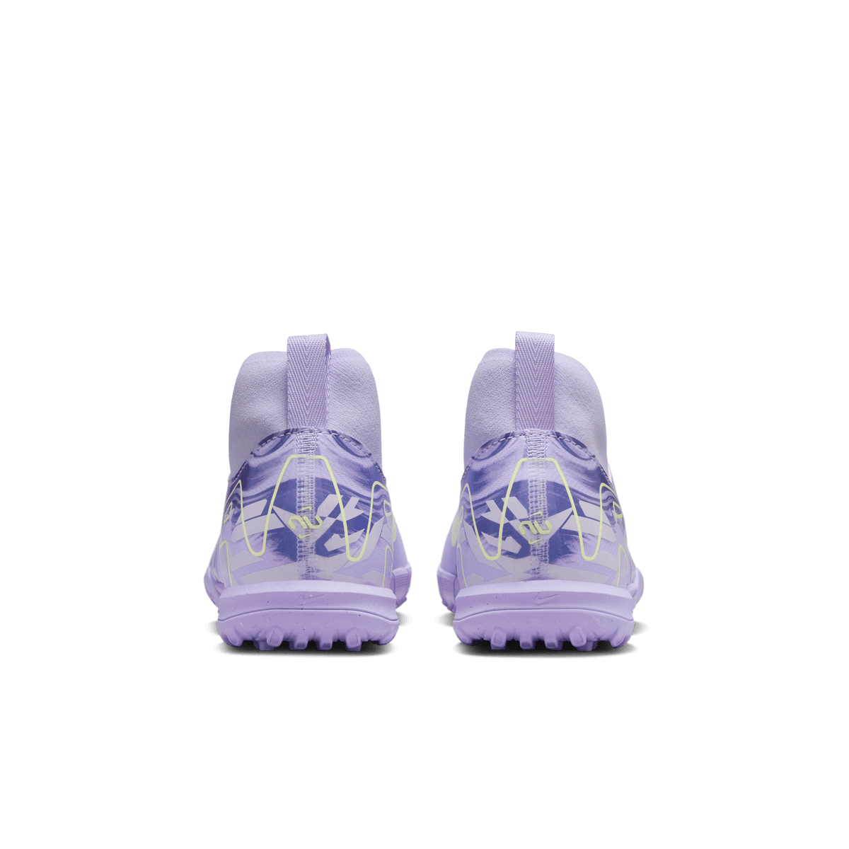 Nike United Jr. Mercurial Superfly Turf 10 Academy-Purple Agate/Barely Volt product image 4, provided for visual reference