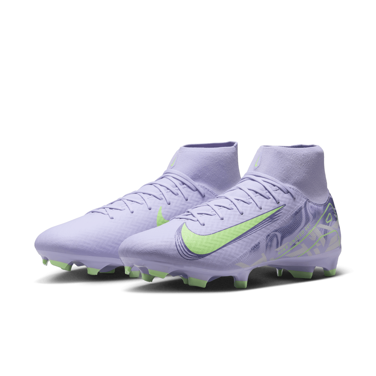 Nike United Mercurial Superfly 10 Academy-Purple Agate/Barely Volt product image 3, provided for visual reference and