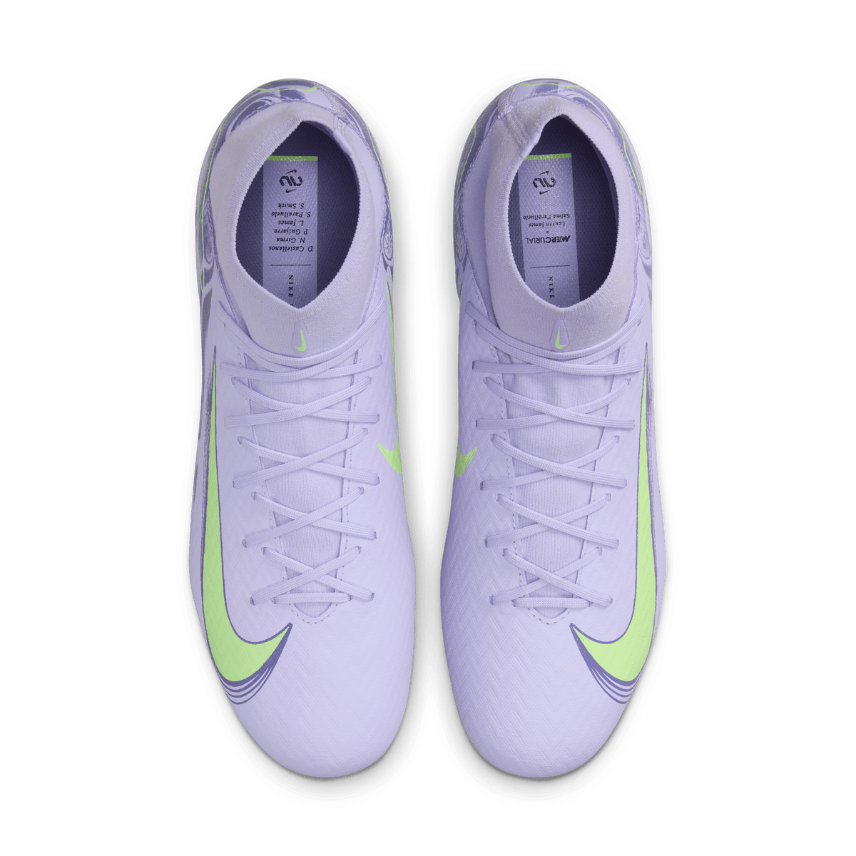 Nike Youth United Mercurial Superfly 10 Academy-Purple Agate/Barely Volt product image 5, provided for visual reference and