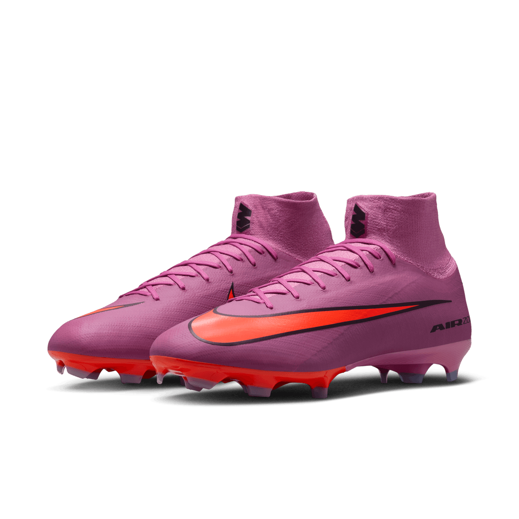 Nike Mercurial Superfly 10 Pro FG High-Top Soccer Cleats-Magic Flamingo/black/total Crimson product image 3, provided for