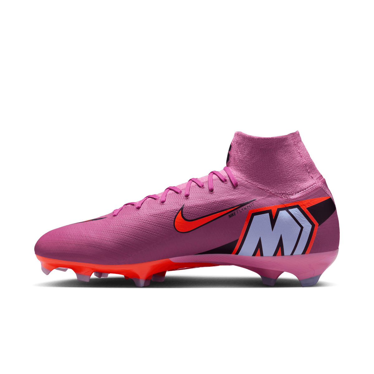 Nike Mercurial Superfly 10 Pro FG High-Top Soccer Cleats-Magic Flamingo/black/total Crimson product image 2, provided for