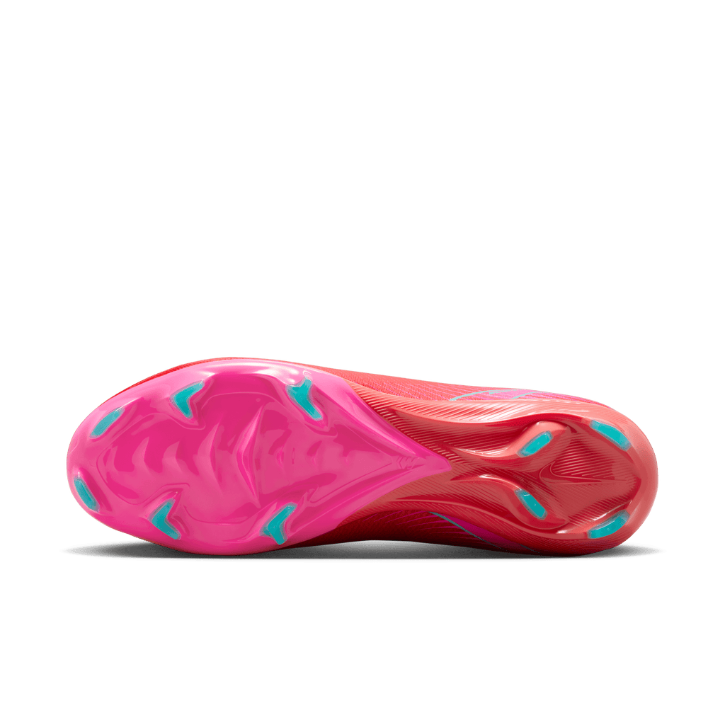 Nike Mercurial Superfly 10 Pro FG High-Top Soccer Cleats-Ember Glow/Aurora Green product image 6, provided for visual