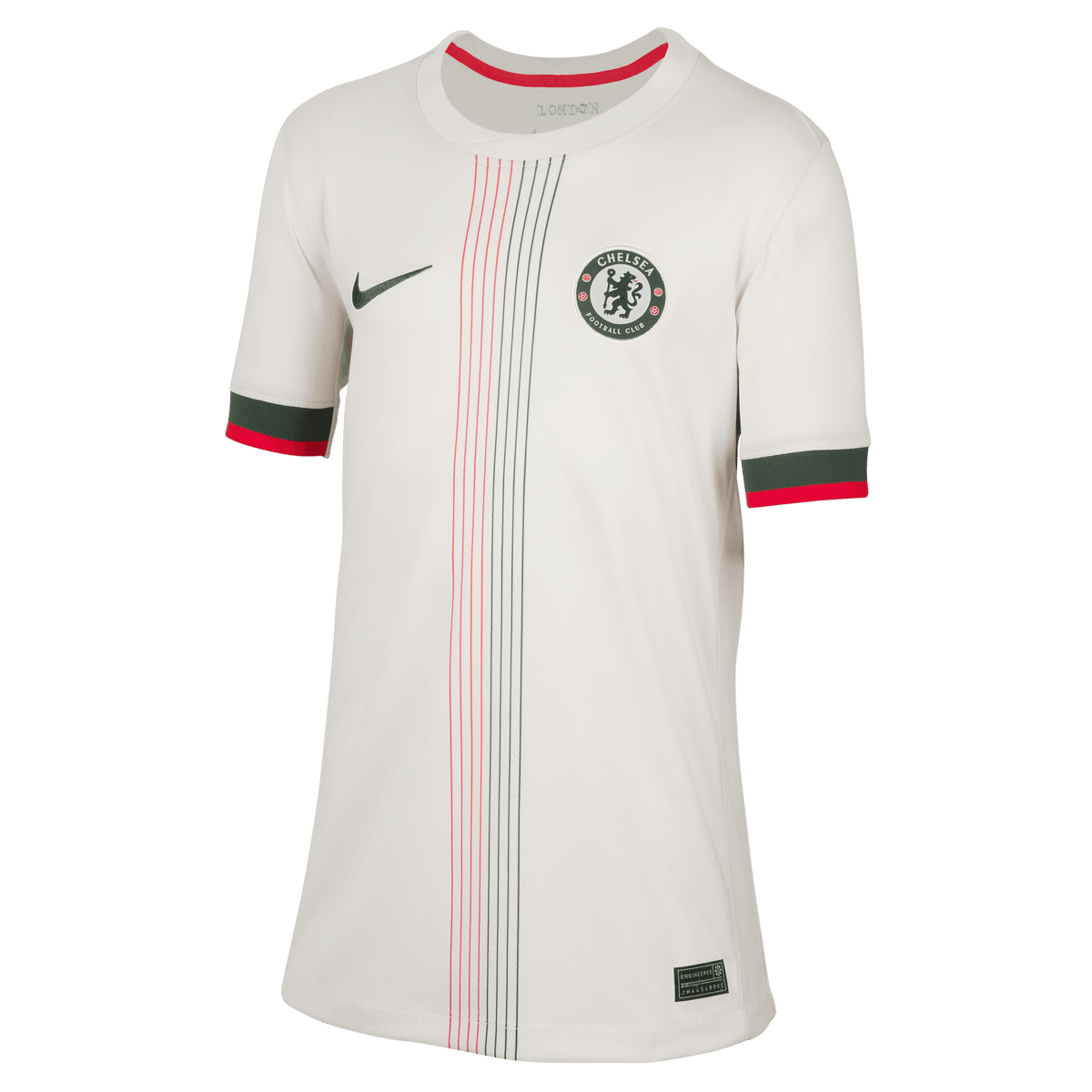 Nike Youth Chelsea FC Stadium Away Dri-FIT Soccer Jersey 25/26 product image 1, provided for visual reference and product