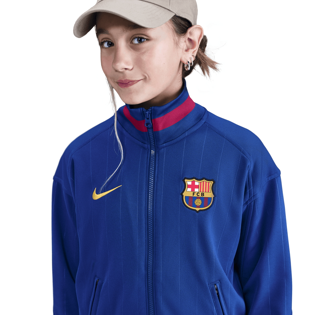 Nike Big Kids' FC Barcelona Academy Pro Home Dri-FIT Anthem Jacket product image 3, provided for visual reference and