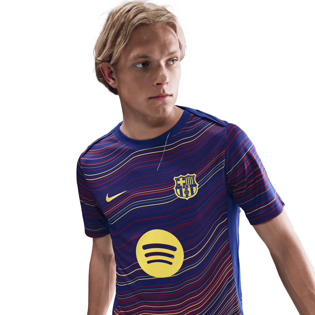 Nike FC Barcelona Academy Pro Dri-FIT Soccer Pre-Match Top Jersey product image 1, provided for visual reference and product