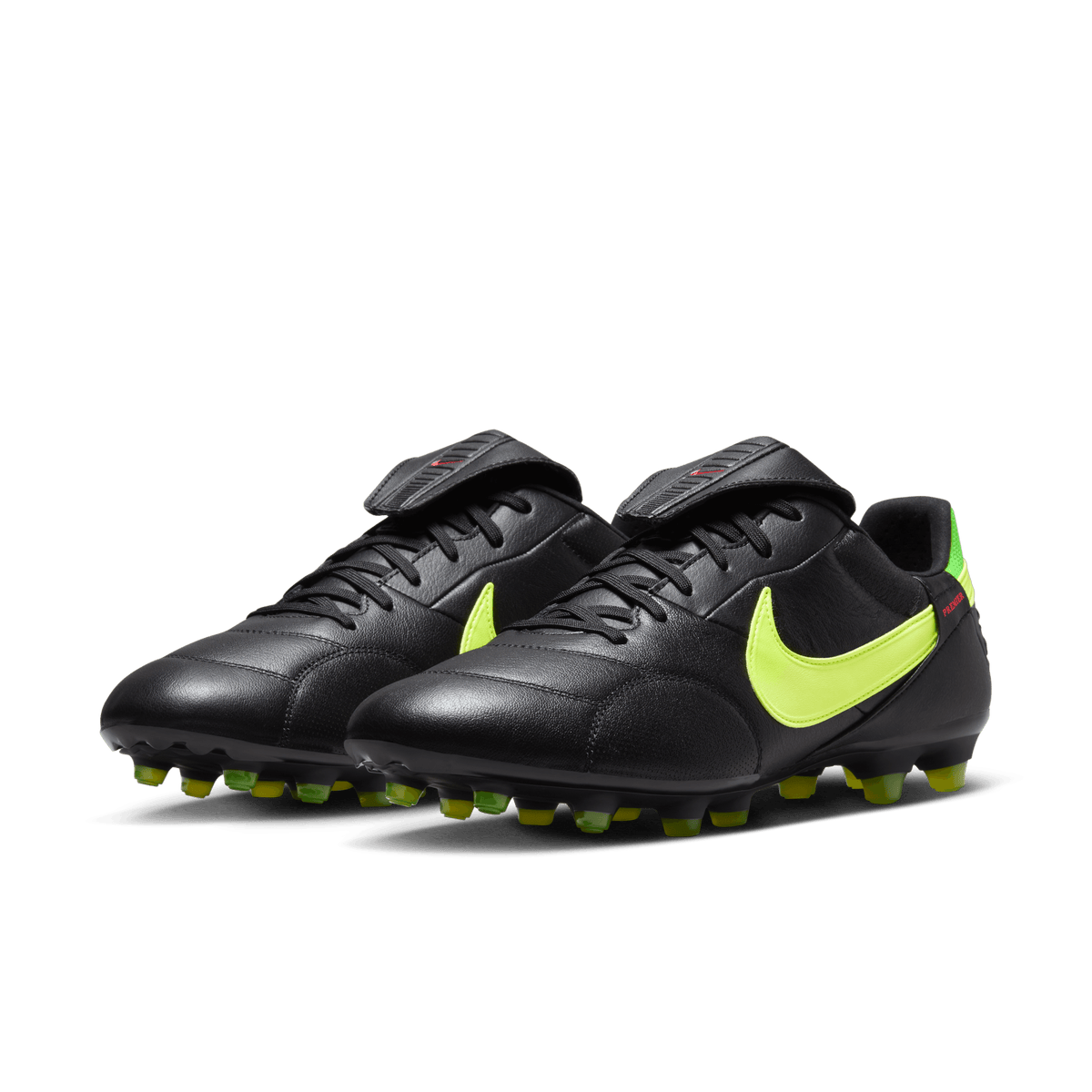 Nike Premier 3 FG-BLACK/VOLT/GREEN STRIKE/BRIGHT CRIMSON product image 4, provided for visual reference and product detail