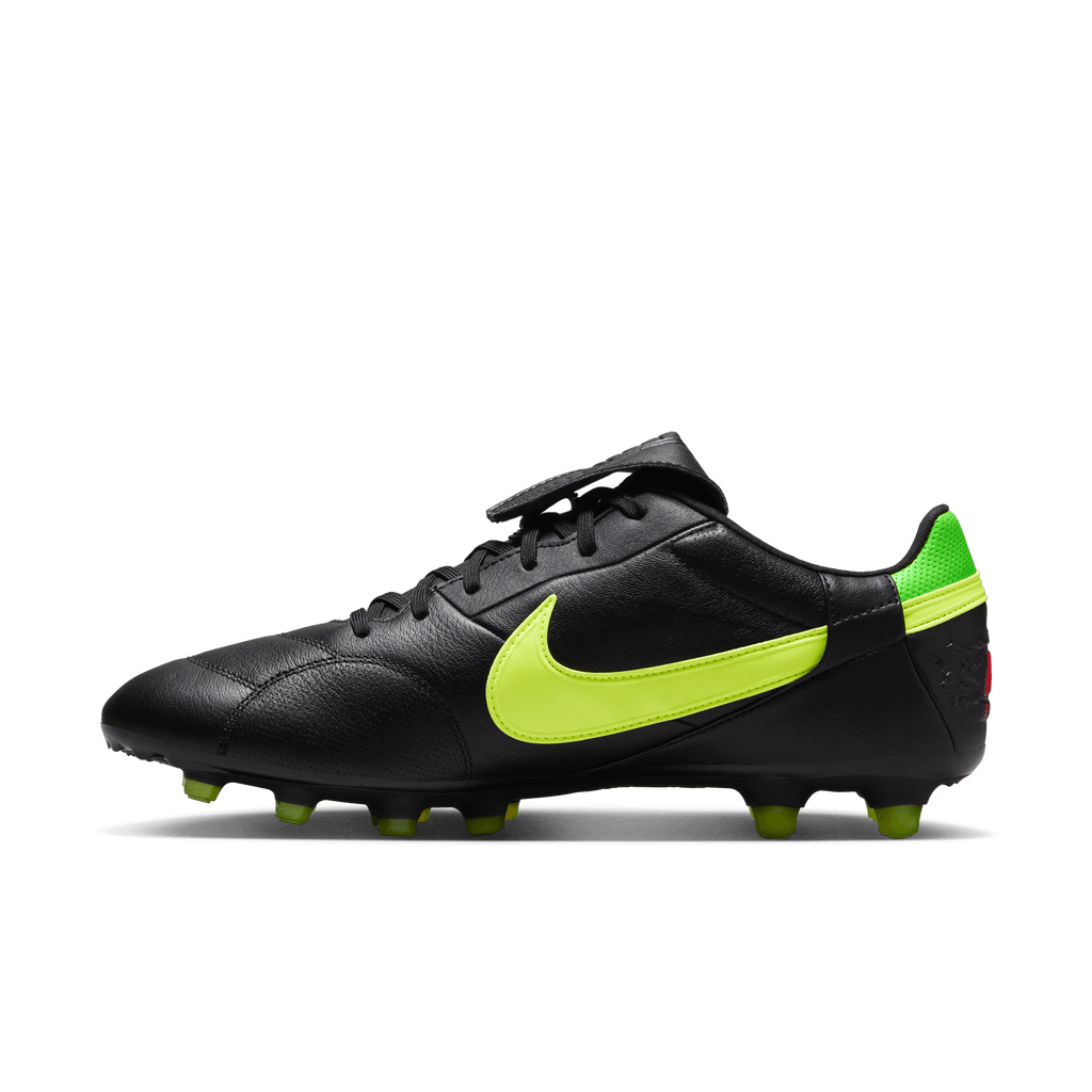 Nike Premier 3 FG-BLACK/VOLT/GREEN STRIKE/BRIGHT CRIMSON product image 2, provided for visual reference and product detail