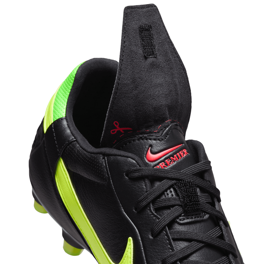 Nike Premier 3 FG-BLACK/VOLT/GREEN STRIKE/BRIGHT CRIMSON product image 5, provided for visual reference and product detail