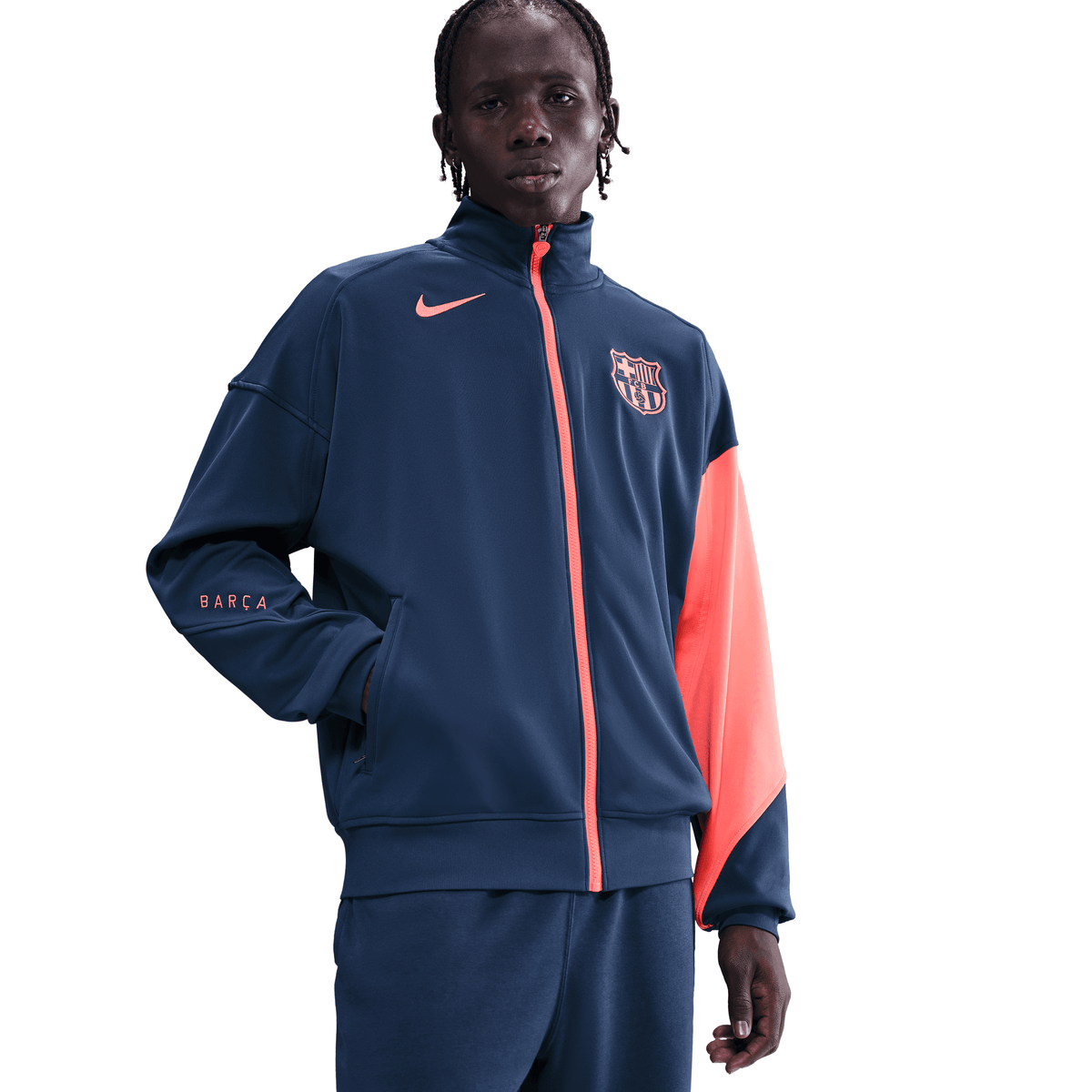 Nike FC Barcelona Academy Pro Third Dri-FIT Total 90 Soccer Anthem Jacket product image 1, provided for visual reference and