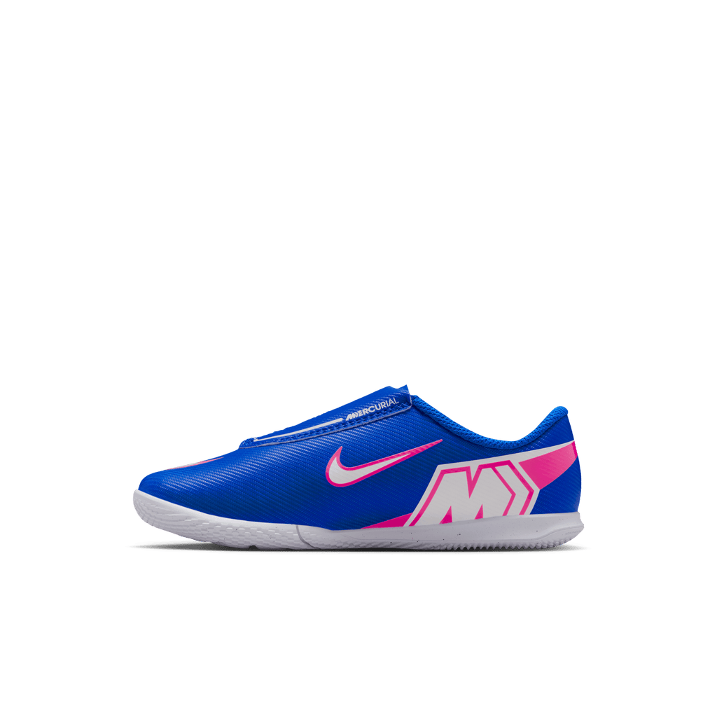 Nike Jr. Mercurial Vapor 16 Club Little Kids' IC Low-Top Soccer Shoes-Racer Blue/white product image 2, provided for visual