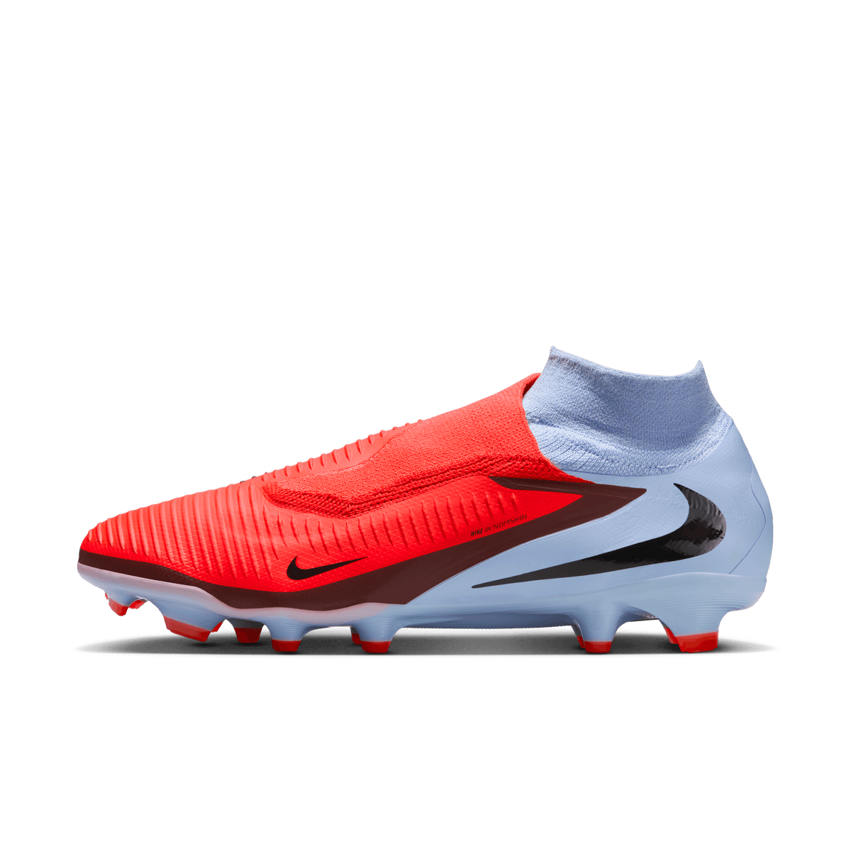 Nike Youth Phantom 6 High Pro Firm-Ground Soccer Cleats-Royal Tint/bright Crimson product image 2, provided for visual
