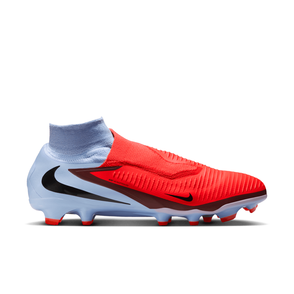 Nike Youth Phantom 6 High Pro Firm-Ground Soccer Cleats-Royal Tint/bright Crimson product image 1, provided for visual