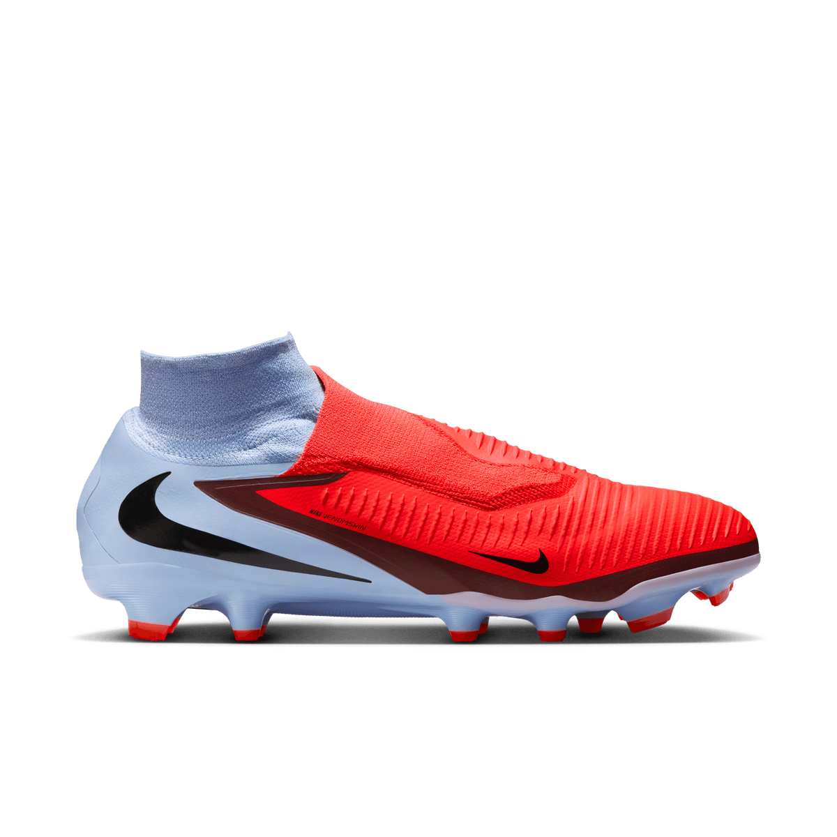 Nike Youth Phantom 6 High Pro Firm-Ground Soccer Cleats-Royal Tint/bright Crimson product image 1, provided for visual