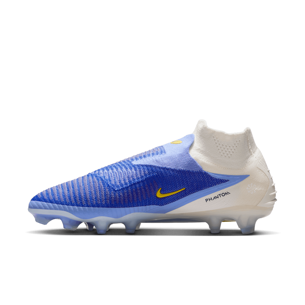 Nike Phantom 6 High Elite Firm-Ground Soccer Cleats-RACER BLUE/DARK OBSIDIAN product image 2, provided for visual reference