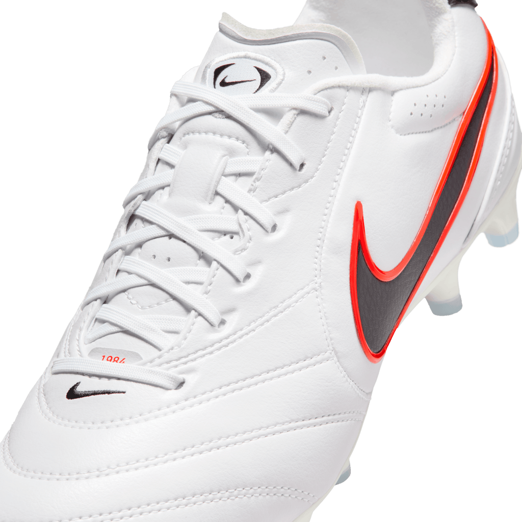 Nike Tiempo Ligera Pro FG-White/Black-Bright Crimson product image 7, provided for visual reference and product detail review