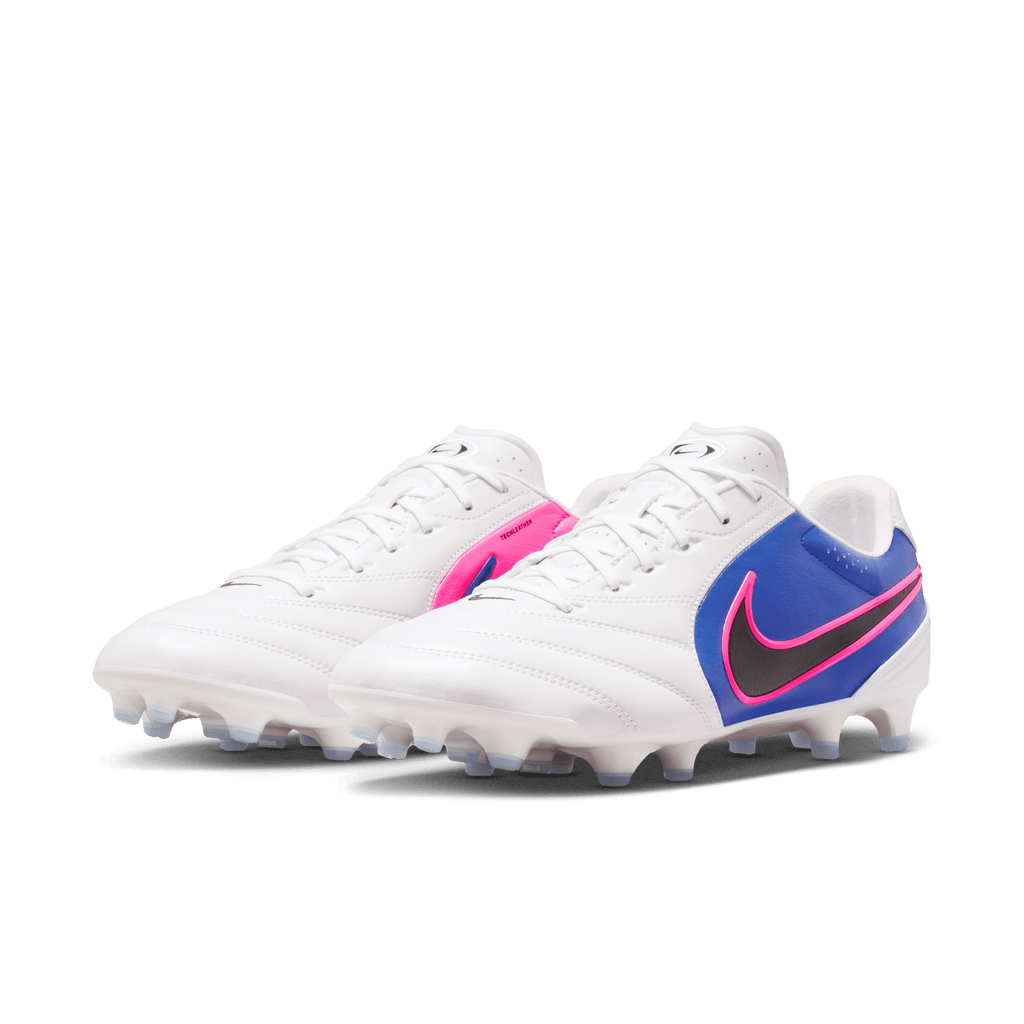 Nike Tiempo Ligera Pro FG-White/black-racer Blue-pink Blast product image 7, provided for visual reference and product