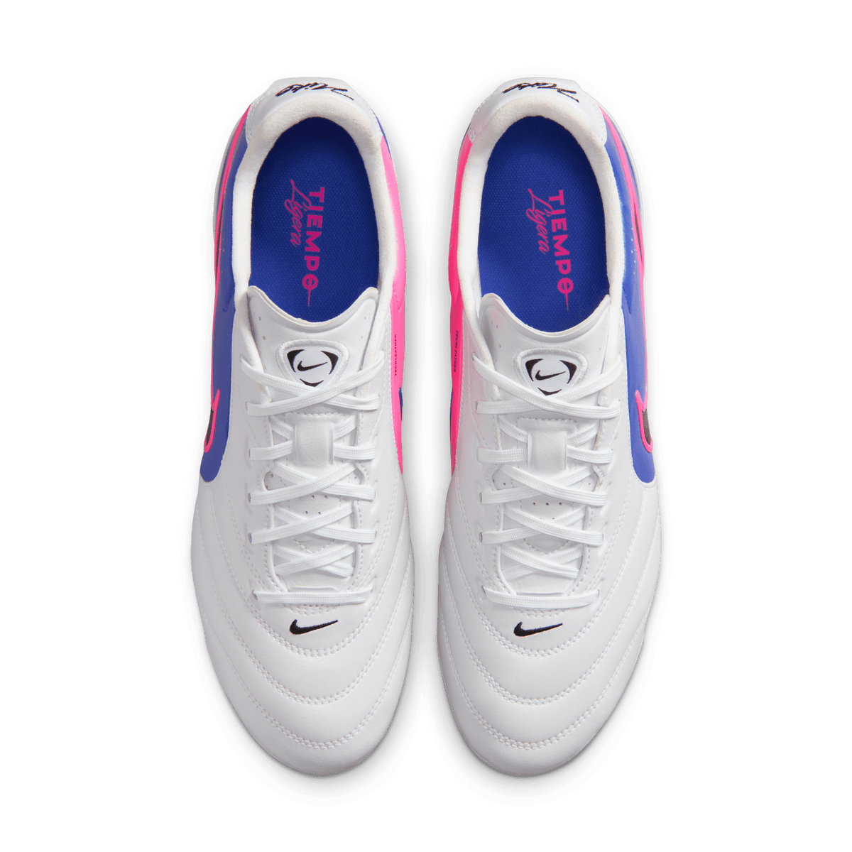 Nike Tiempo Ligera Pro FG-White/black-racer Blue-pink Blast product image 3, provided for visual reference and product