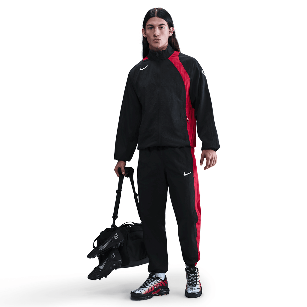 Nike Total 90 Men Repel Soccer Track Jacket-Black/Gym Red product image 3, provided for visual reference and product detail