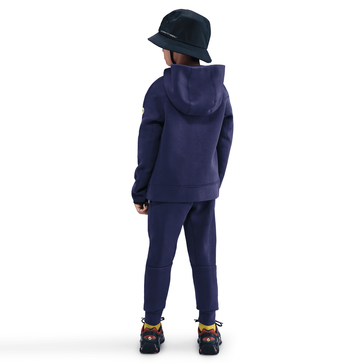 Nike FC Barcelona Tech Fleece Big Kids' (Boys') Full-Zip Hoodie product image 2, provided for visual reference and product