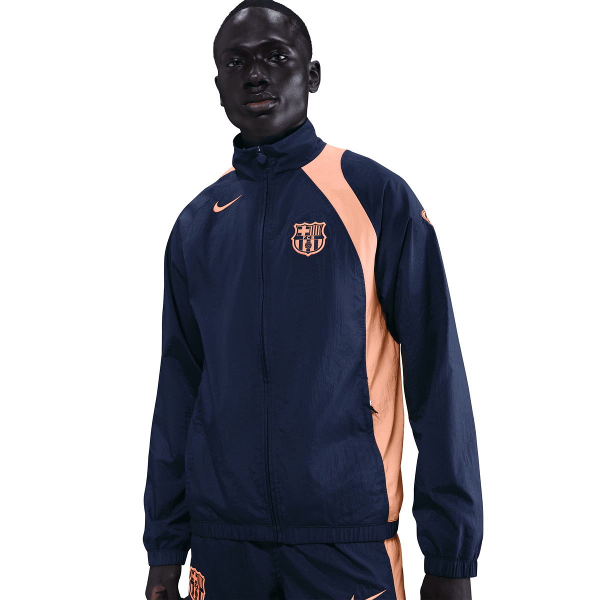 Nike FC Barcelona Total 90 Soccer Track Jacket product image 1, provided for visual reference and product detail review