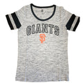 New Era Women San Francisco Giants T-Shirt - Heather Gray product image 1, provided for visual reference and product detail