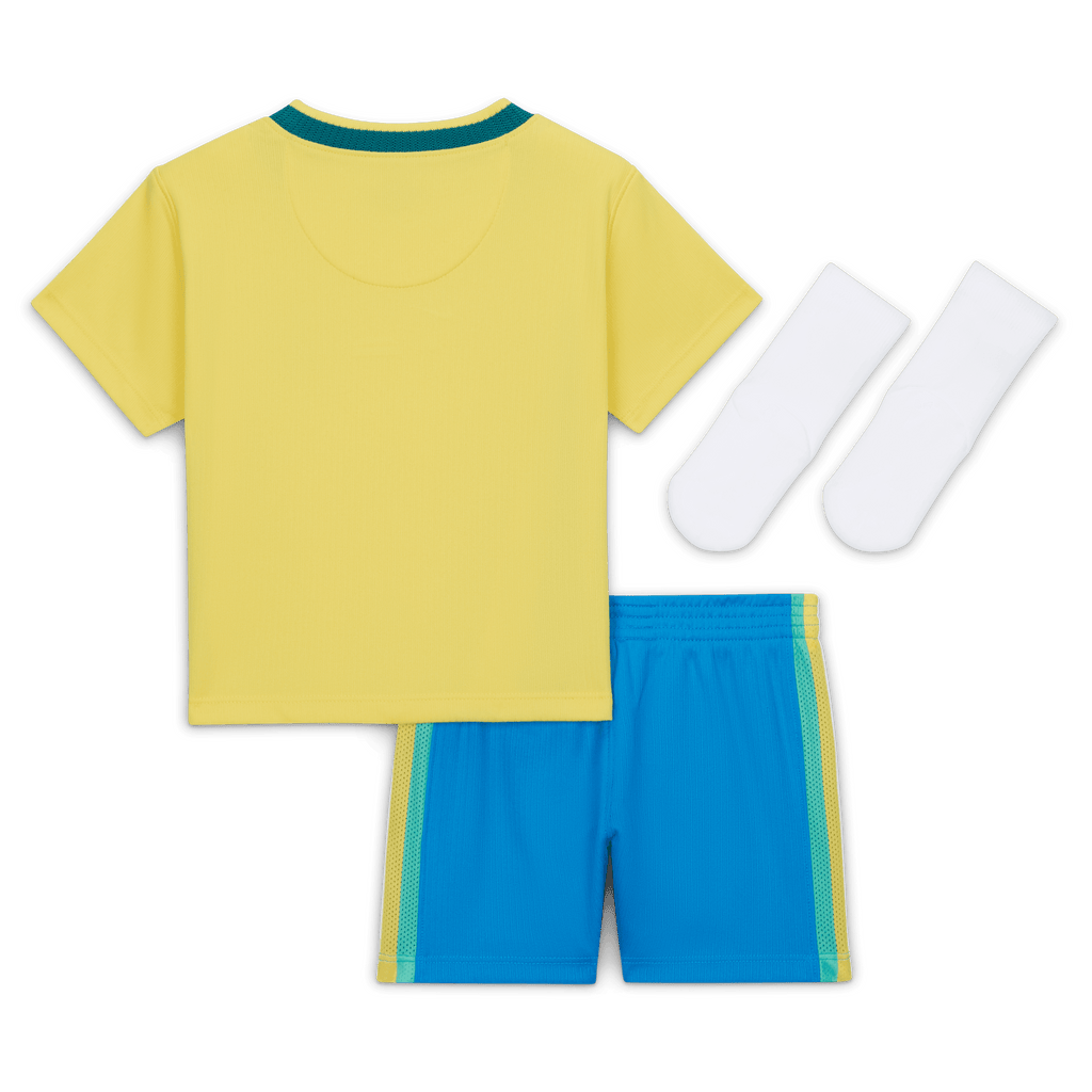 Nike Baby/Toddler Unisex Brazil Stadium Home Jordan Soccer Replica 3-Piece Kit product image 2, provided for visual