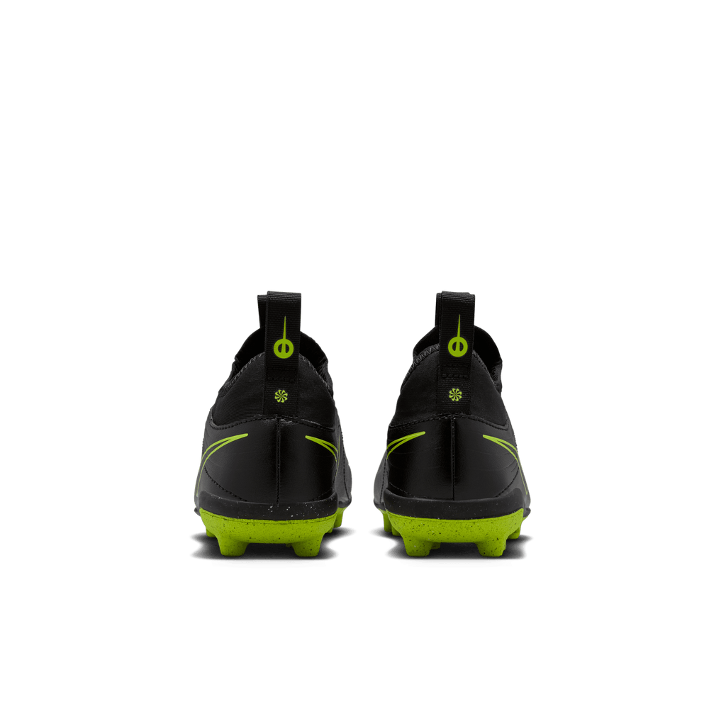 Nike Jr. Tiempo Maestro Club MG Low-Top Soccer Cleats- Black/Volt product image 6, provided for visual reference and product