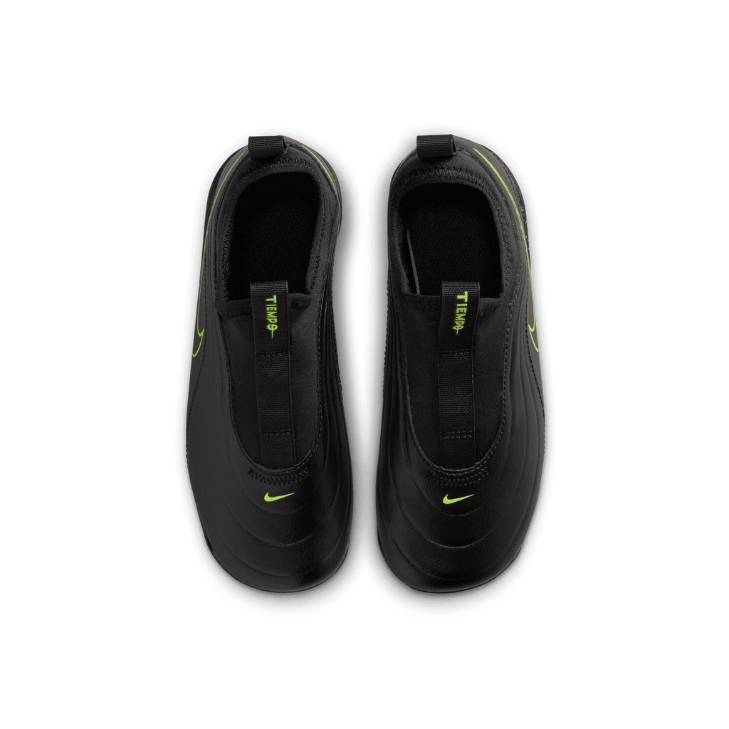 Nike Jr. Tiempo Maestro Club MG Low-Top Soccer Cleats- Black/Volt product image 4, provided for visual reference and product