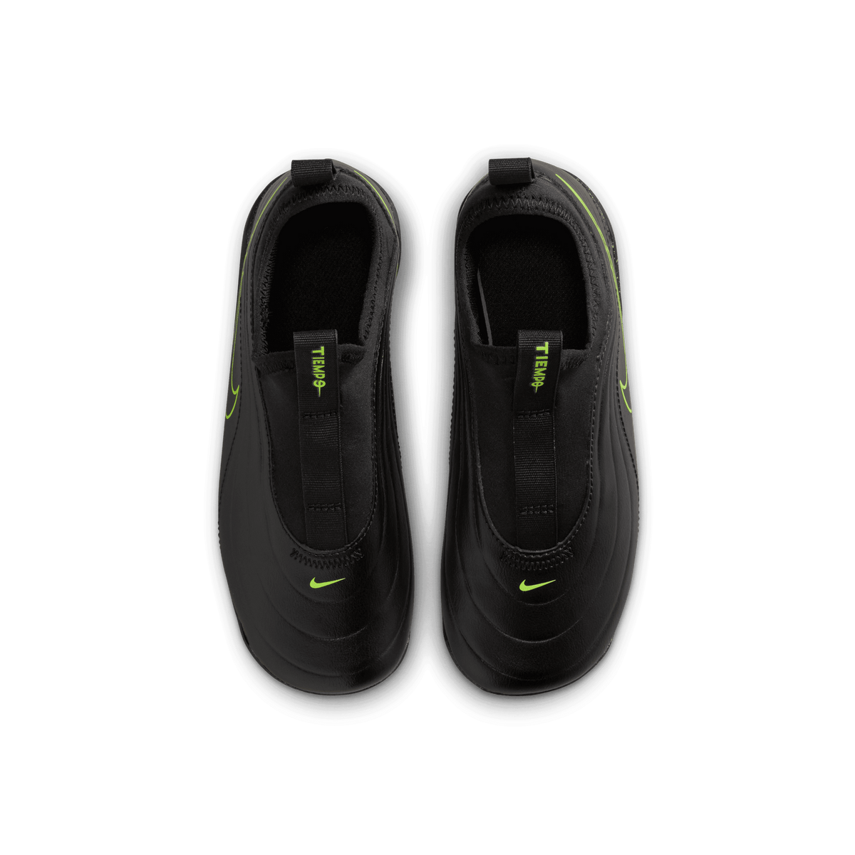 Nike Jr. Tiempo Maestro Club MG Low-Top Soccer Cleats- Black/Volt product image 4, provided for visual reference and product