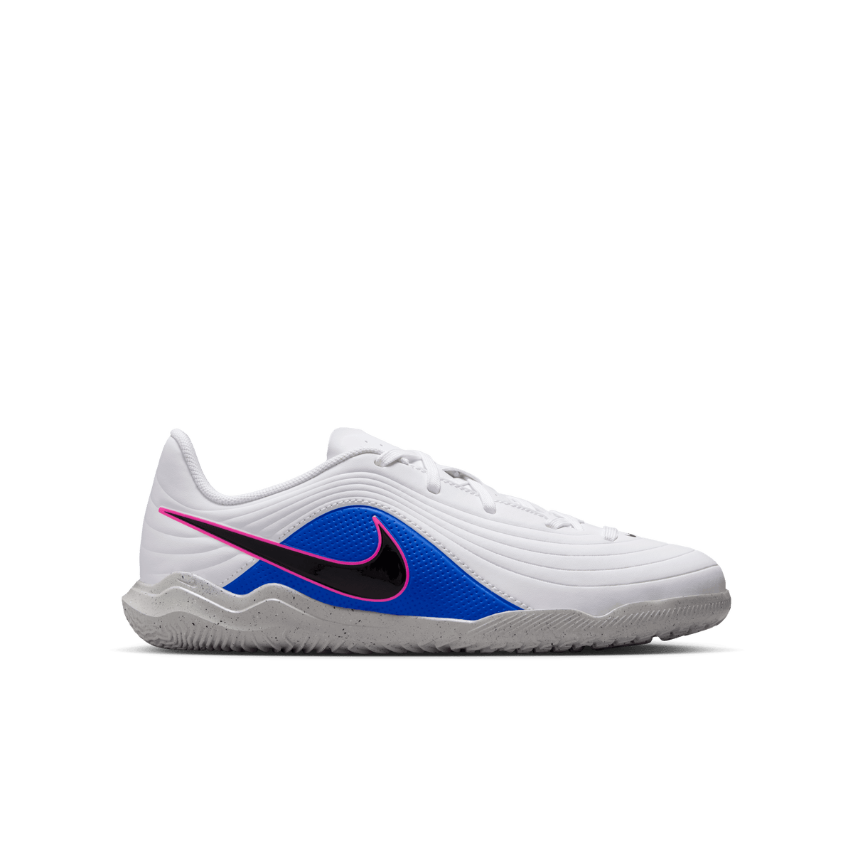 Nike Jr. Tiempo Maestro Club IC-White/black-racer Blue-pink Blast product image 1, provided for visual reference and product