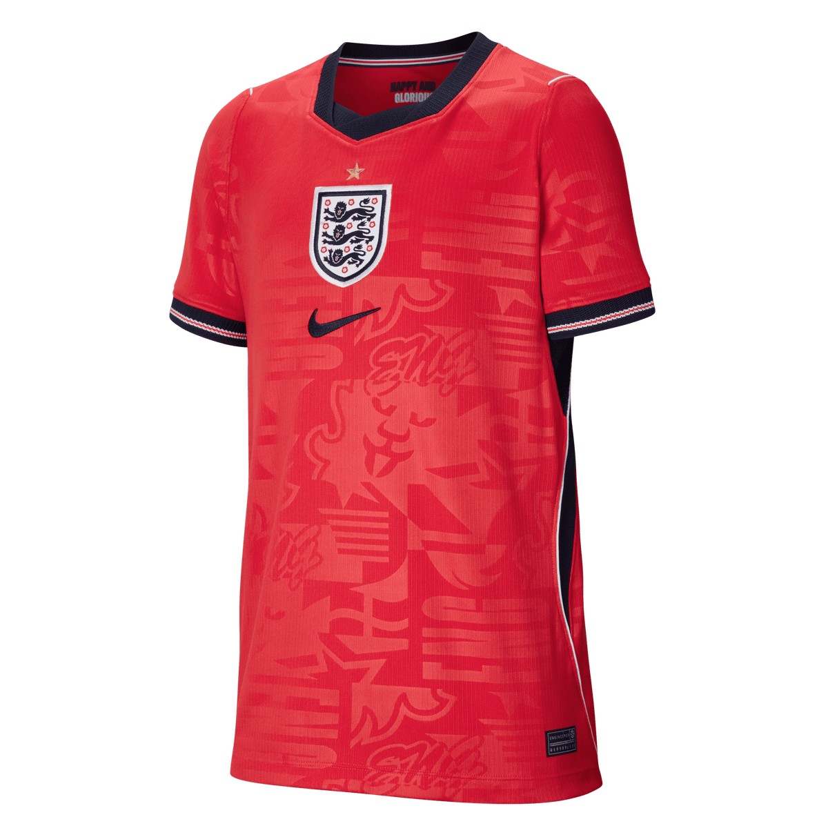 Nike England Stadium Away Big Kids' 2026 Dri-FIT Soccer Replica Jersey product image 1, provided for visual reference and