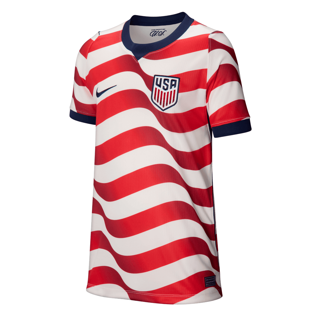 Nike Youth USMNT Stadium Home Dri-FIT Soccer Replica Jersey 2026 product image 1, provided for visual reference and product