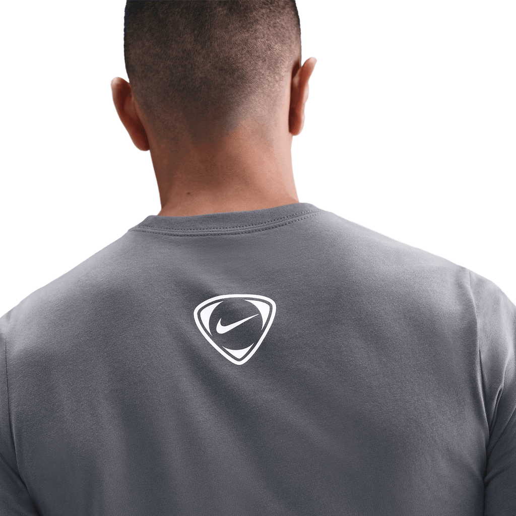 Nike Total 90 Men Soccer T-Shirt- Lt Graphite/White product image 2, provided for visual reference and product detail review