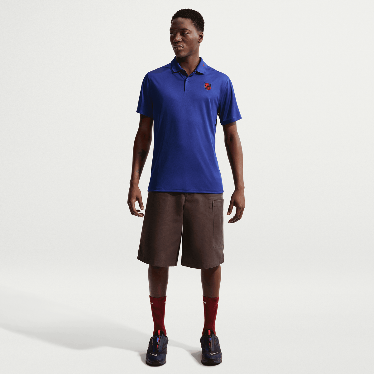 Nike USMNT Victory Men Dri-FIT Soccer Polo product image 2, provided for visual reference and product detail review