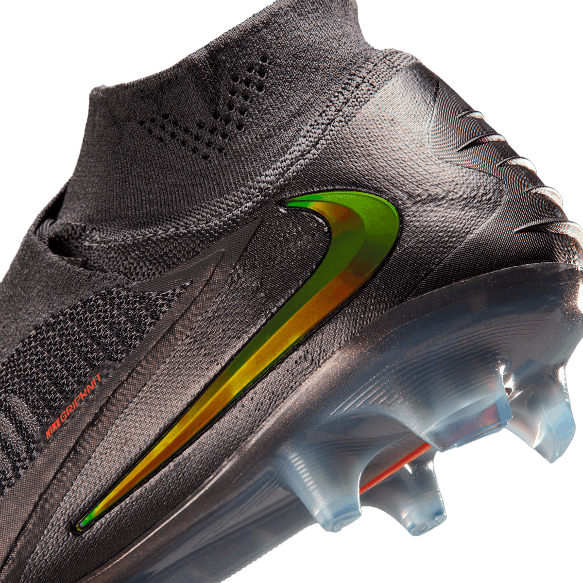 Nike Phantom 6 High Elite LV8 FG-: Medium Ash/gold Amber-black product image 6, provided for visual reference and product