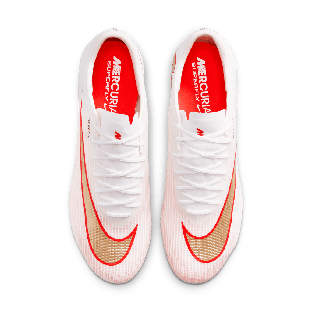 Nike Mercurial Superfly Youth 11 Pro FG- White/Blur/Bright Crimson product image 9, provided for visual reference and