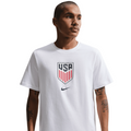 Nike USMNT Men Soccer T-Shirt-White product image 1, provided for visual reference and product detail review