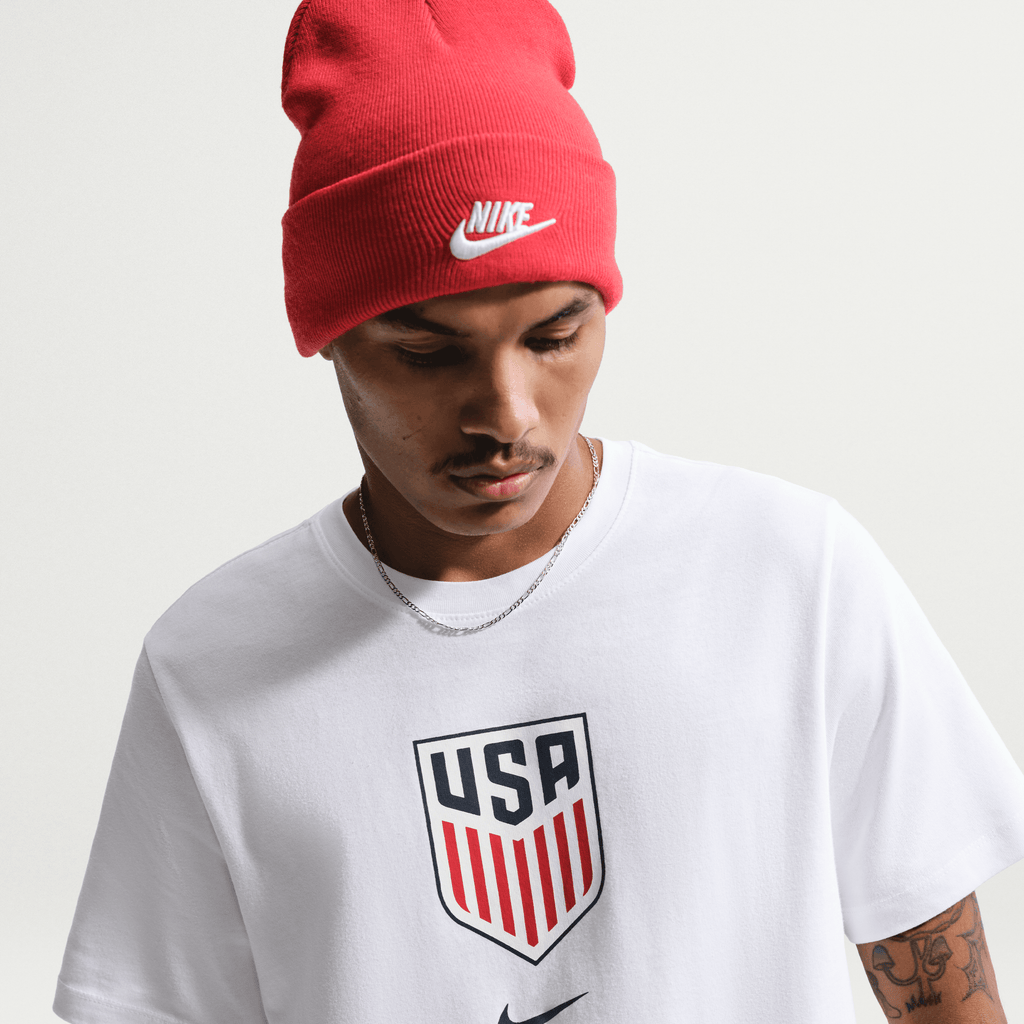 Nike USMNT Men Soccer T-Shirt-White product image 3, provided for visual reference and product detail review