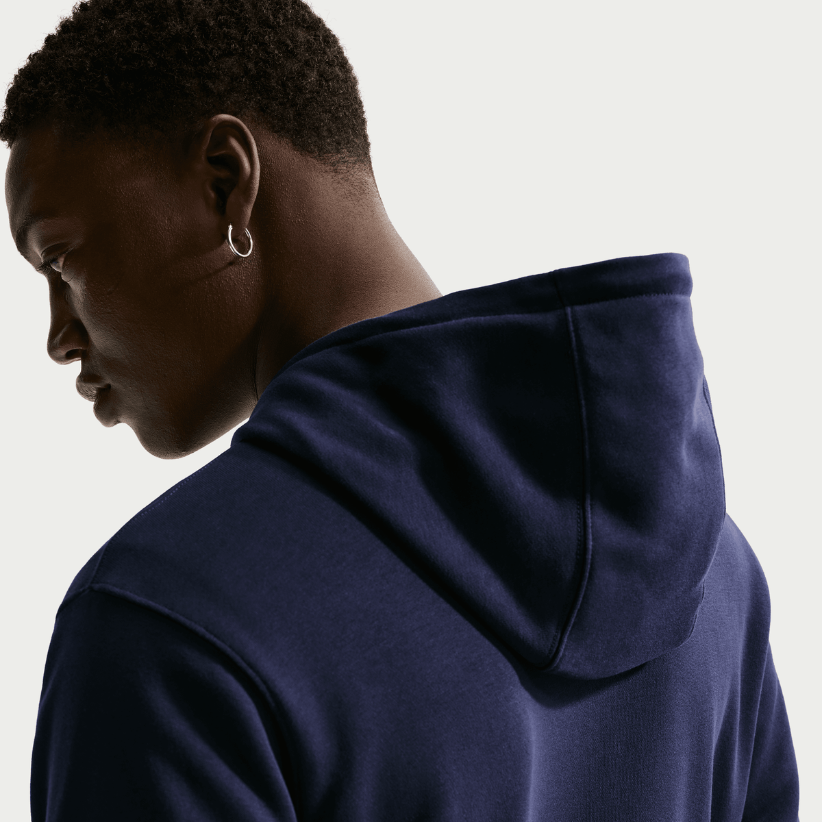 Nike FC Barcelona Club Pullover Hoodie -Navy product image 4, provided for visual reference and product detail review