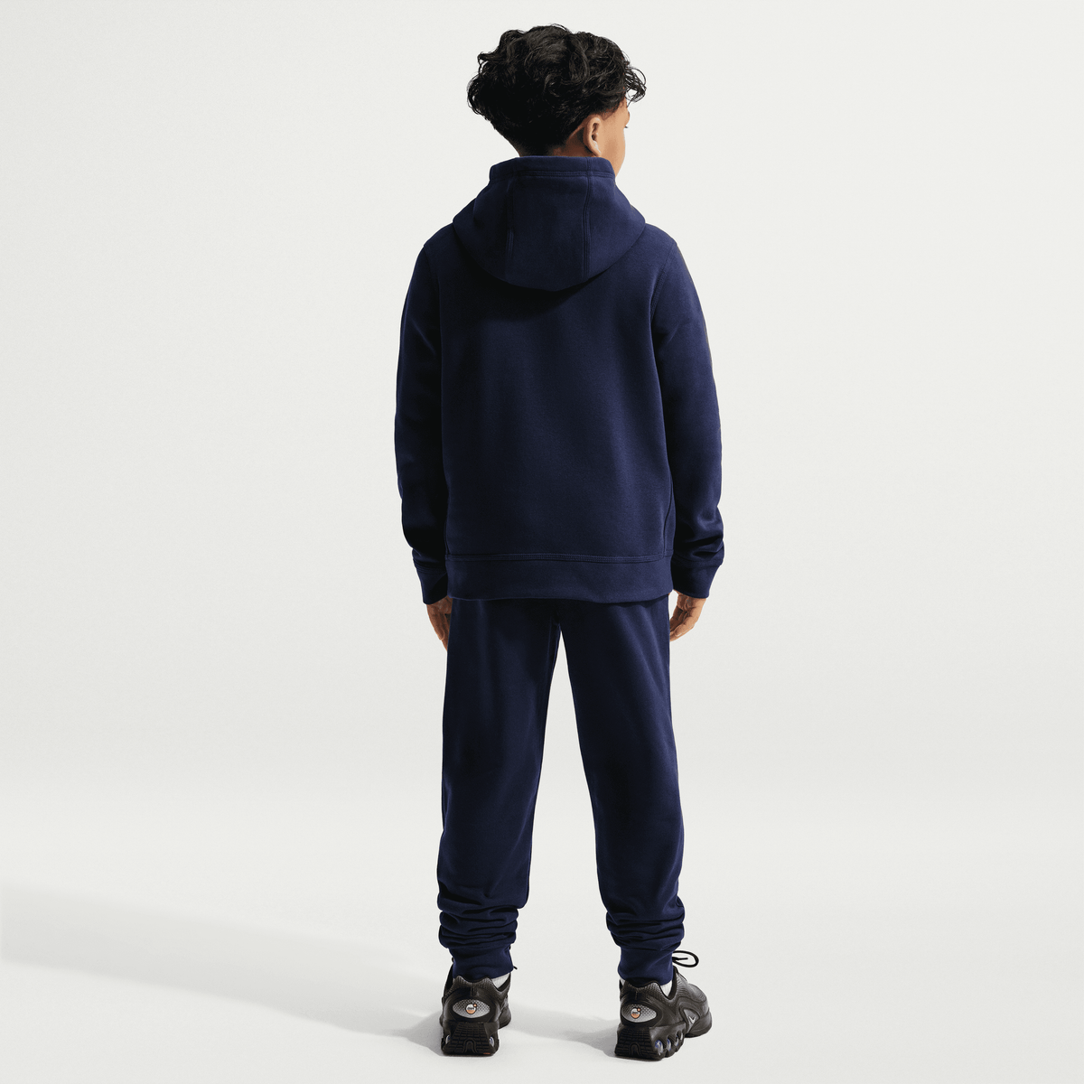 Nike FC Barcelona Club Big Kids' (Boys') Soccer Pullover Hoodie product image 2, provided for visual reference and product