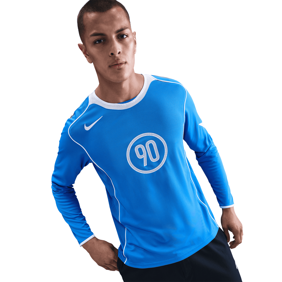 Nike Total 90 Men Dri-FIT Long-Sleeve Soccer Top product image 4, provided for visual reference and product detail review