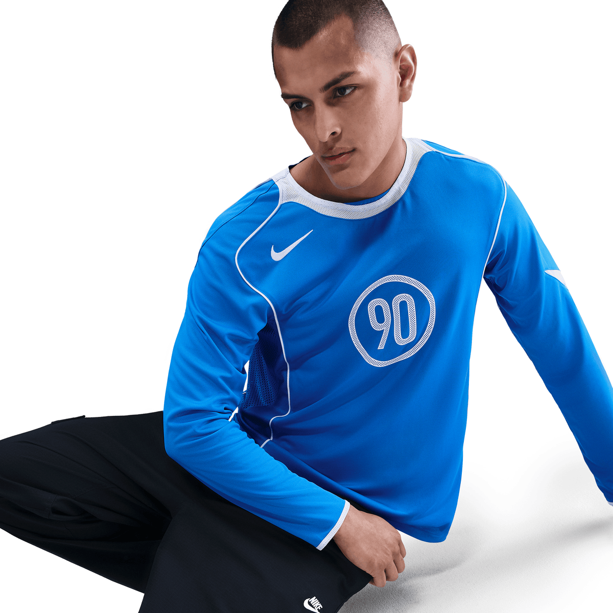 Nike Total 90 Men Dri-FIT Long-Sleeve Soccer Top product image 3, provided for visual reference and product detail review