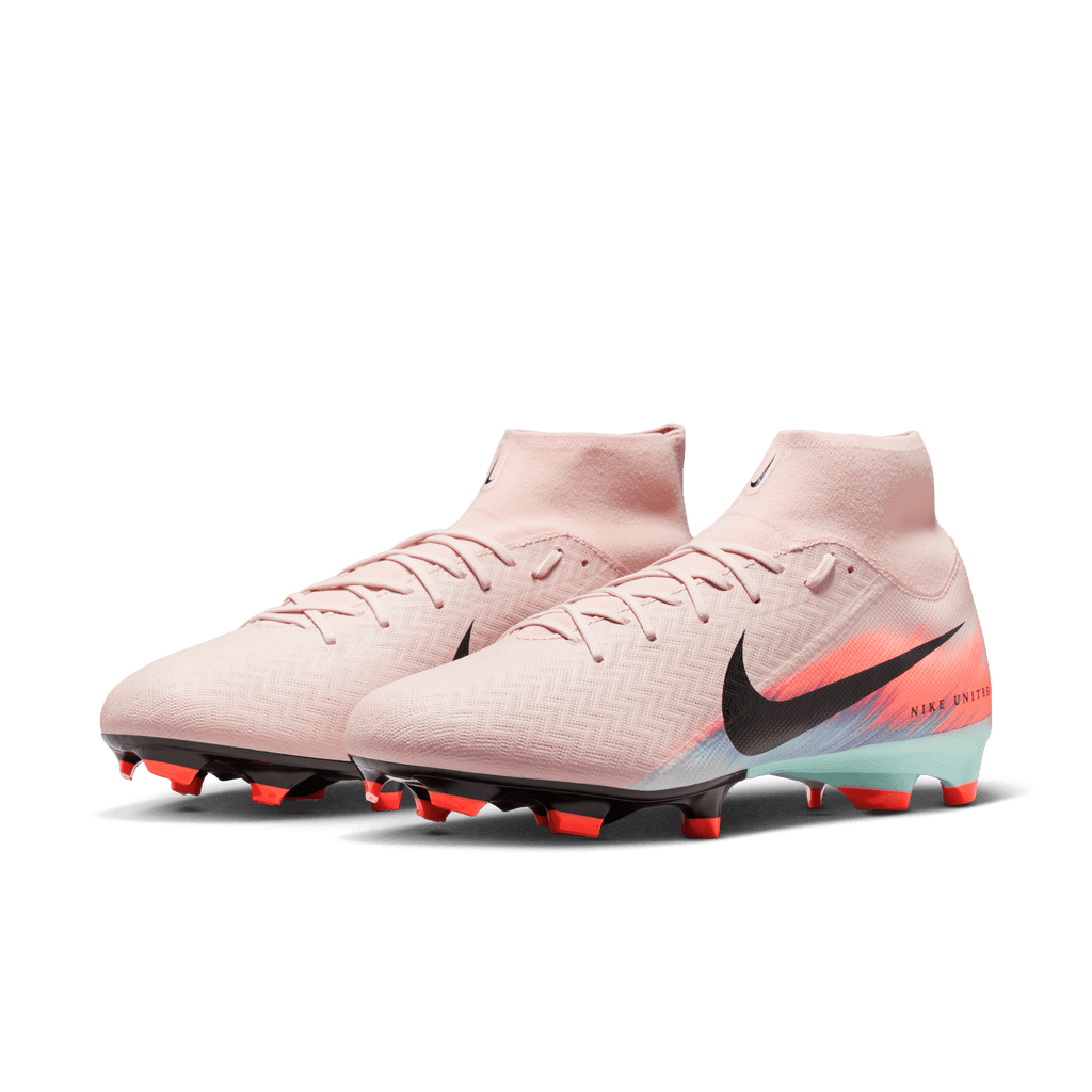 Nike United Mercurial Superfly 10 Academy-Silt Red/Racer Blue product image 2, provided for visual reference and product