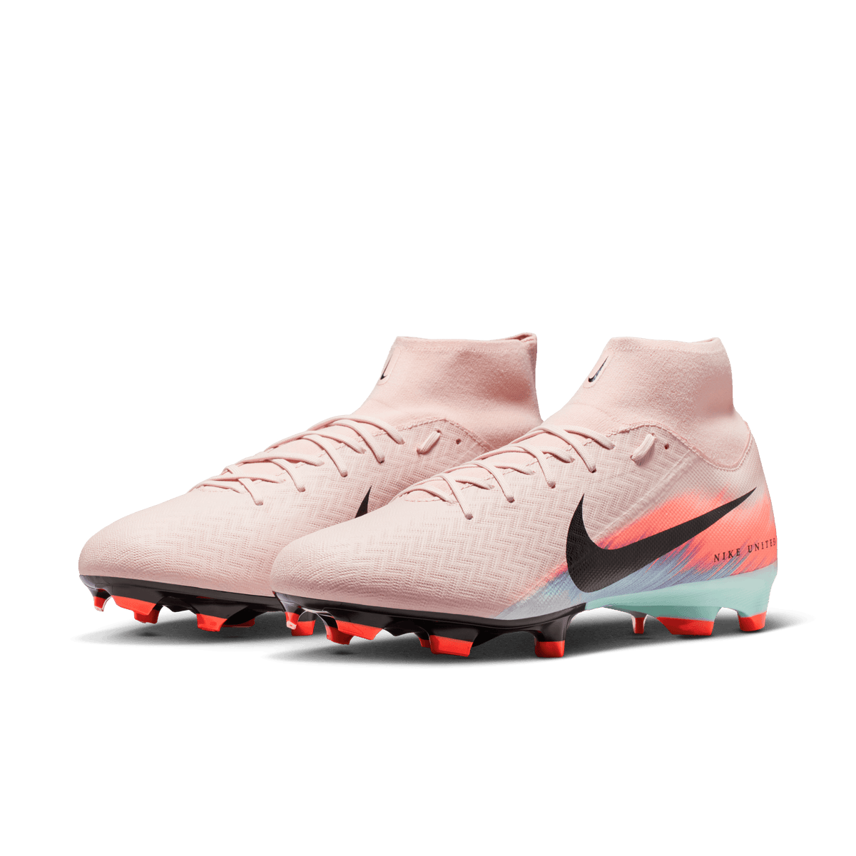 Nike Youth United Mercurial Superfly 10 Academy-Silt Red/Racer Blue product image 2, provided for visual reference and