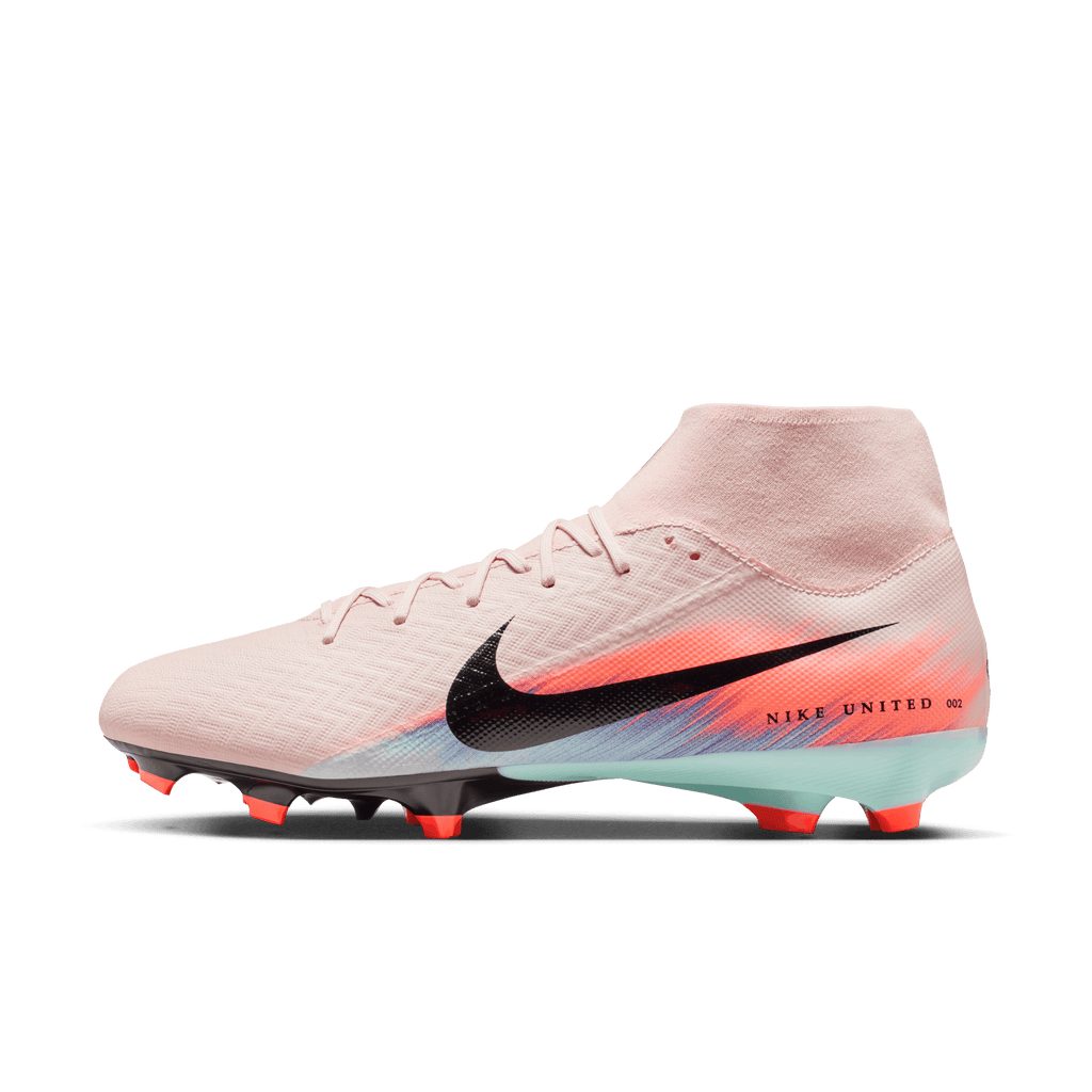 Nike Youth United Mercurial Superfly 10 Academy-Silt Red/Racer Blue product image 9, provided for visual reference and